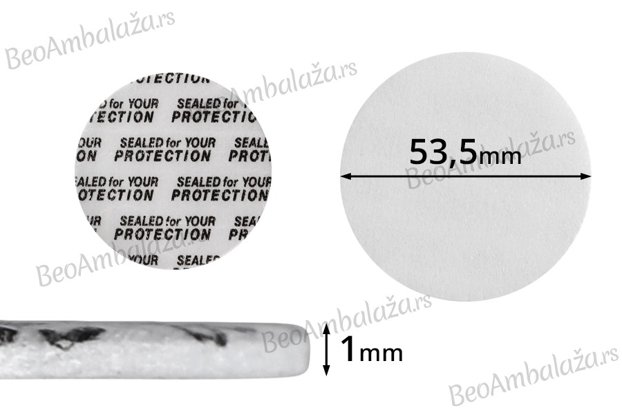 Zaptivka 53,5mm (lepi se na grlo pod pritiskom zatvarača) - 50kom