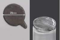 Srebrna samolepljiva aluminijumska zaptivka 21mm - 98 kom
