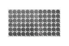 Srebrna samolepljiva aluminijumska zaptivka 24mm - 72 kom