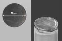 Srebrna samolepljiva aluminijumska zaptivka 28mm - 35 kom
