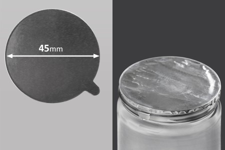Srebrna samolepljiva aluminijumska zaptivka 45mm - 12 kom-slika_proizvoda