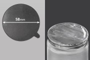 Srebrna samolepljiva aluminijumska zaptivka 58mm - 15 kom