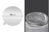 Srebrna samolepljiva aluminijumska zaptivka 93mm - 3 kom