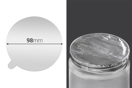 Srebrna samolepljiva aluminijumska zaptivka 98mm - 3 kom-slika_proizvoda