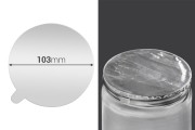 Srebrna samolepljiva aluminijumska zaptivka 103mm - 3 kom