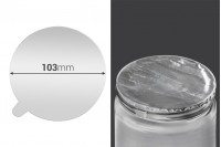 Srebrna samolepljiva aluminijumska zaptivka 103mm - 3 kom