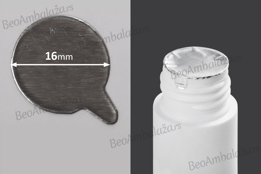 Srebrna samolepljiva aluminijumska zaptivka 16mm - 144 kom
