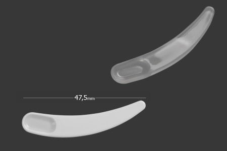 Plastična bela PE spatula 47,5mm za kreme - 24 kom-slika_proizvoda