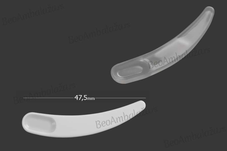 Plastična bela PE spatula 47,5mm za kreme - 24 kom