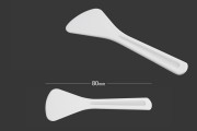 Plastična bela PE spatula 80mm za kreme - 24 kom