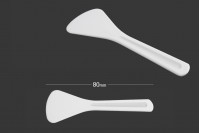 Plastična bela PE spatula 80mm za kreme - 24 kom