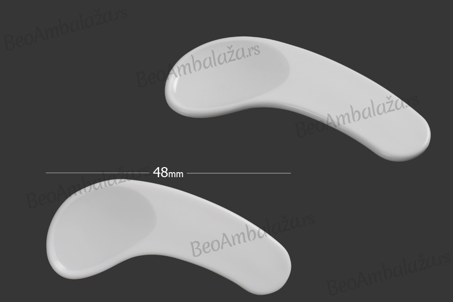 Plastična bela PE spatula 48mm za kreme - 24 kom