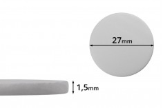 Beli penasti PE međupoklopac 27mm- 100kom