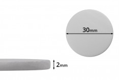 Beli penasti PE međupoklopac 30mm- 100kom