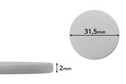 Beli penasti PE međupoklopac 31,5 mm- 100kom