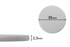 Beli penasti PE međupoklopac 35mm- 100kom