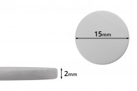 Beli penasti PE međupoklopac 15mm- 100kom