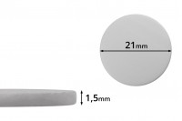 Beli penasti PE međupoklopac 21mm- 100kom