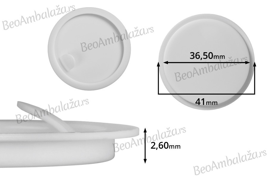 Plastični (PE) međupoklopac 41 mm za teglice