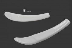 Plastična bela PE spatula 51x9mm za kreme - 24 kom