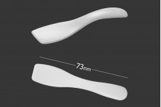Plastična bela PE spatula 73x15mm za kreme - 24 kom