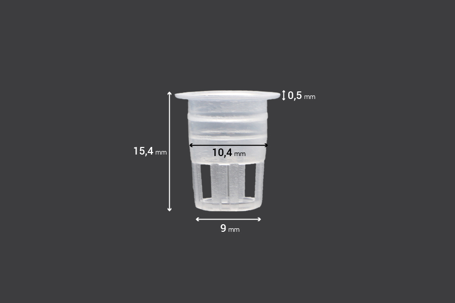 Regulator protoka - plastični odvod (PE) - prečnik 10,4 mm - 50 kom