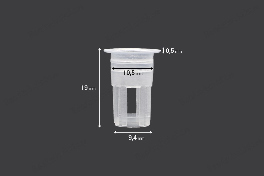 Regulator protoka - plastični odvod (PE) - prečnik 10,5 mm - 50 kom-