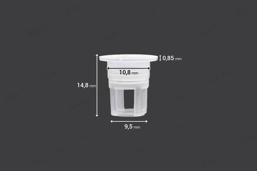 Regulator protoka - plastični odvod (PE) - prečnik 10,8 mm - 50 kom-