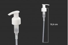 Plastična bela pumpica 24/410 za kreme, losione ili šampone sa zaštitnim mehanizmom
