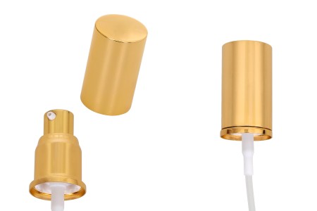 Aluminijumska sjajno zlatna pumpica PP20 za kreme sa zatvaračem-slika_proizvoda