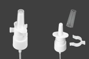 Plastična bela pumpica - raspršivač PP18 za kapi za nos sa sigurnosnim mehanizmom