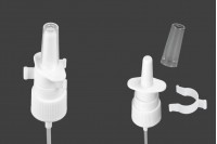 Plastična bela pumpica PP18 za kapi za nos sa sigurnosnim mehanizmom