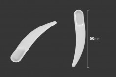 Bela plastična PE spatula 50mm za kremu- 24 kom