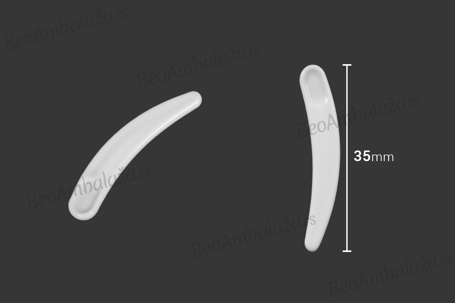Plastična bela PE spatula 35mm za kremu- 24kom