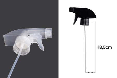 Plastični trigger rasprskivač 28/410 sa zaštitnim mehanizmom-dimenzije_slike