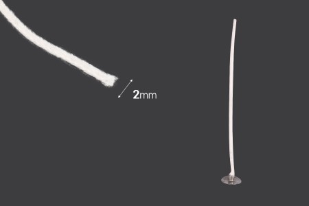 Pamučni fitilji - rolna 60 m (prečnik 2 mm)-2