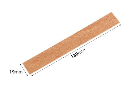 Drveni fitilj 19x130 mm sa metalnom osnovom za sveće - 25 kom-2
