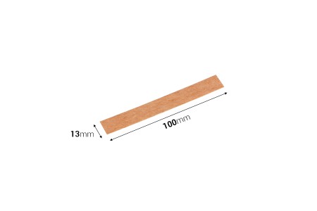 Drveni fitilj 13x100mm sa metalnom osnovom za sveće - 25 kom-2