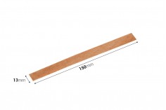Drveni fitilj 13x150mm sa metalnom osnovom za sveće - 25 kom