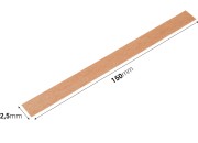 Drveni fitilj 12,5x150 mm sa metalnom osnovom za sveće - 25 kom Drveni fitilj 12,5x150 mm sa metalnom osnovom za sveće - 25 kom