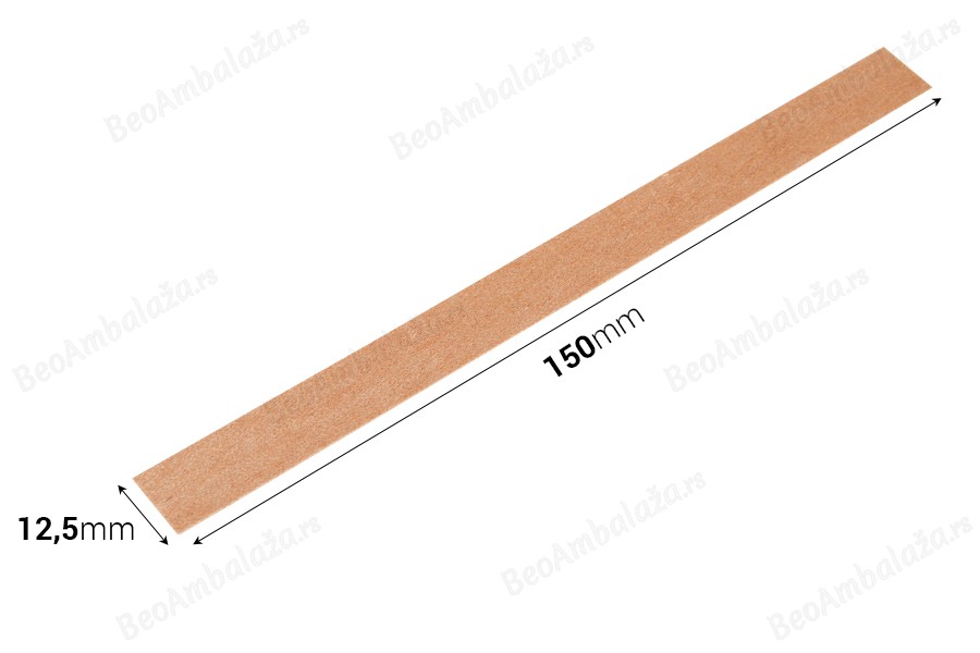Drveni fitilj 12,5x150 mm sa metalnom osnovom za sveće - 25 kom-dimenzije_slike