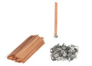 Drveni fitilj 12,5x150 mm sa metalnom osnovom za sveće - 25 kom Drveni fitilj 12,5x150 mm sa metalnom osnovom za sveće - 25 kom