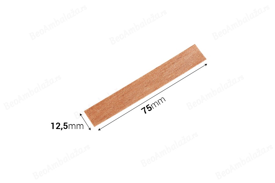 Drveni fitilj 12,5x75mm sa metalnom osnovom za sveće - 25 kom-dimenzije_slike