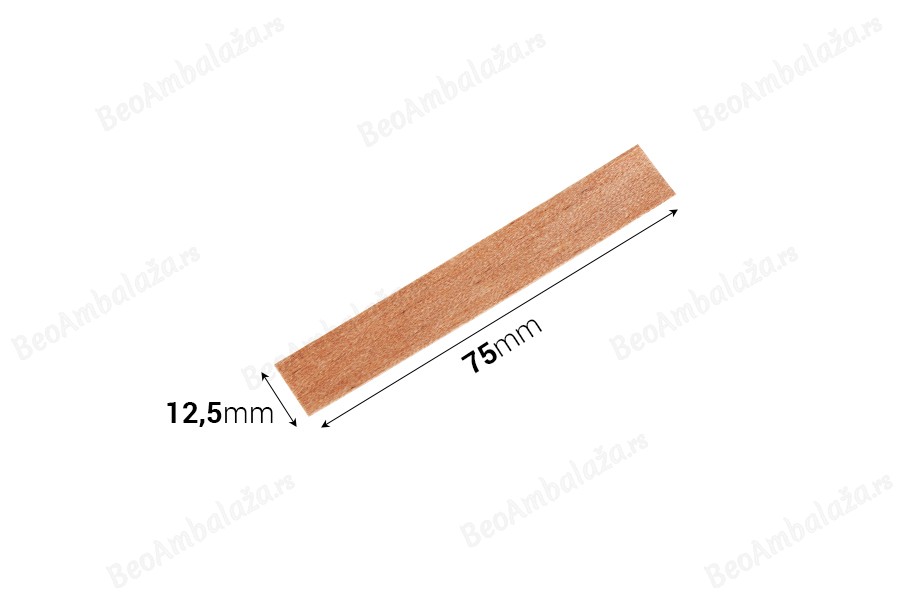 Drveni fitilj 12,5x75mm sa metalnom osnovom za sveće - 25 kom-dimenzije_slike