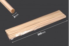 Ratan drveni štapići 3x300 mm za osveživač prostora- 100kom
