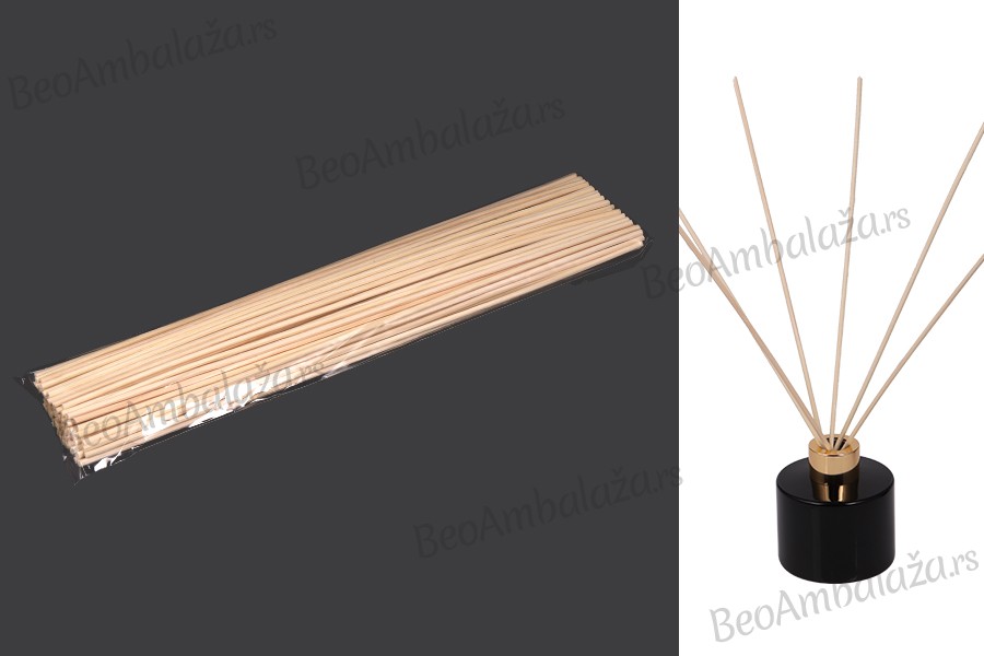 Ratan drveni štapići 3x300 mm za osveživač prostora- 100kom