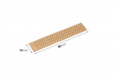 Drveni fitilj 16x85 mm sa metalnom osnovom za sveće - 25 kom