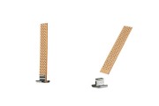 Drveni fitilj 16x85 mm sa metalnom osnovom za sveće - 25 kom