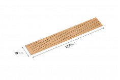Drveni fitilj 19x127 mm sa metalnom osnovom za sveće - 5 kom