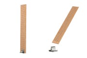 Drveni fitilj 25x152 mm sa metalnom osnovom za sveće - 5 kom
